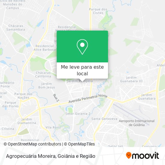Agropecuária Moreira mapa