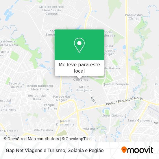 Gap Net Viagens e Turismo mapa