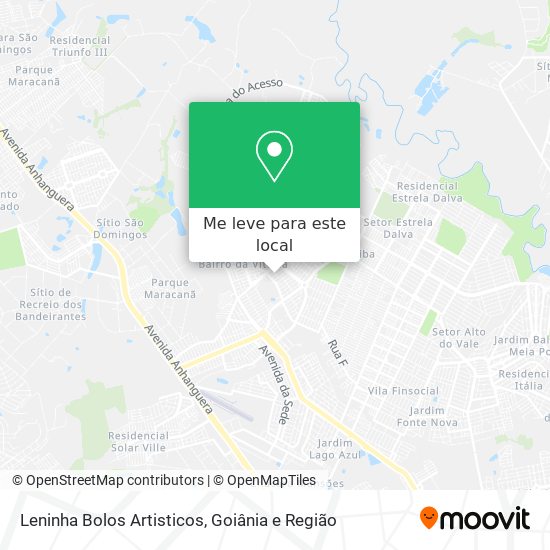 Leninha Bolos Artisticos mapa