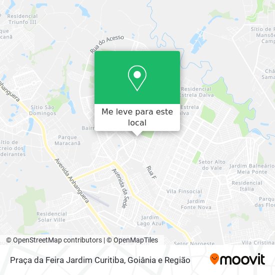 Praça da Feira Jardim Curitiba mapa