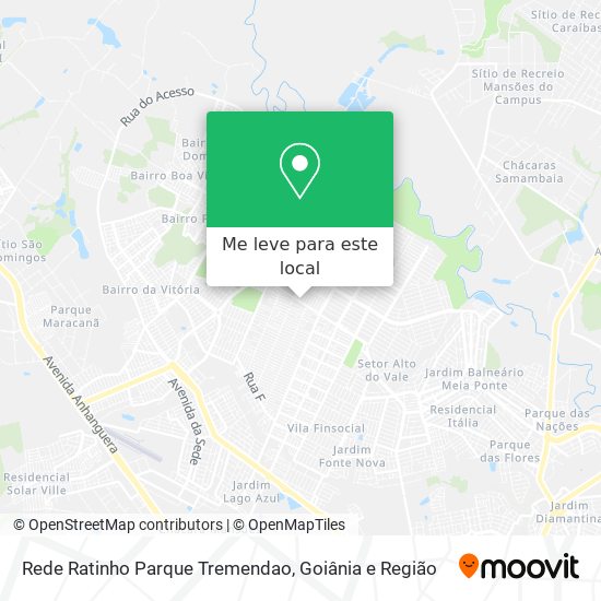Rede Ratinho Parque Tremendao mapa