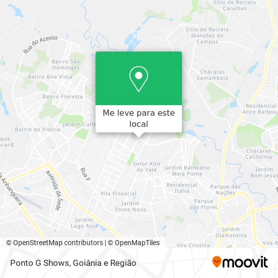 Ponto G Shows mapa