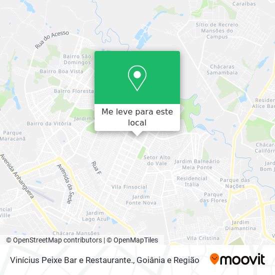 Vinícius Peixe Bar e Restaurante. mapa