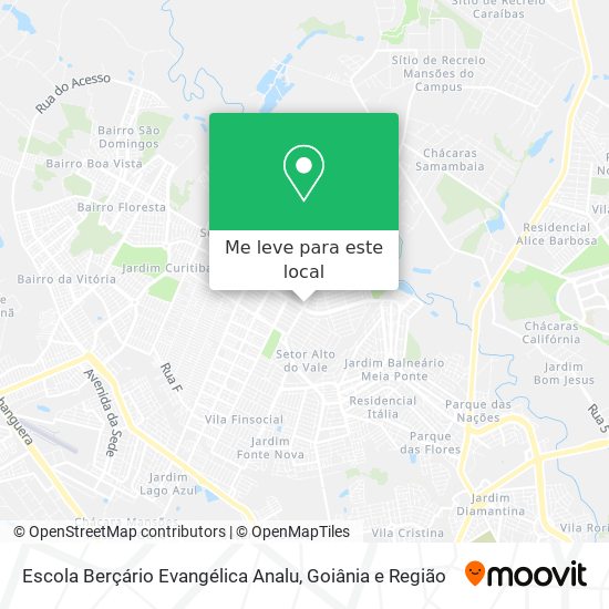 Escola Berçário Evangélica Analu mapa