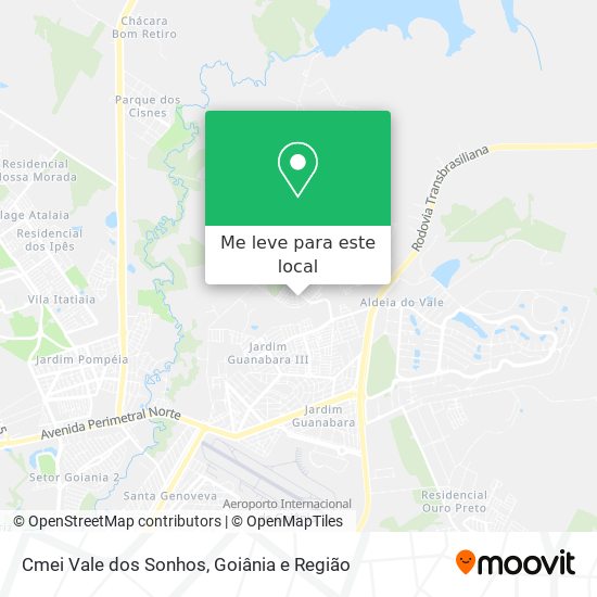 Cmei Vale dos Sonhos mapa