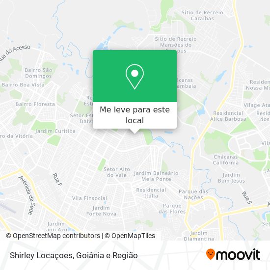 Shirley Locaçoes mapa