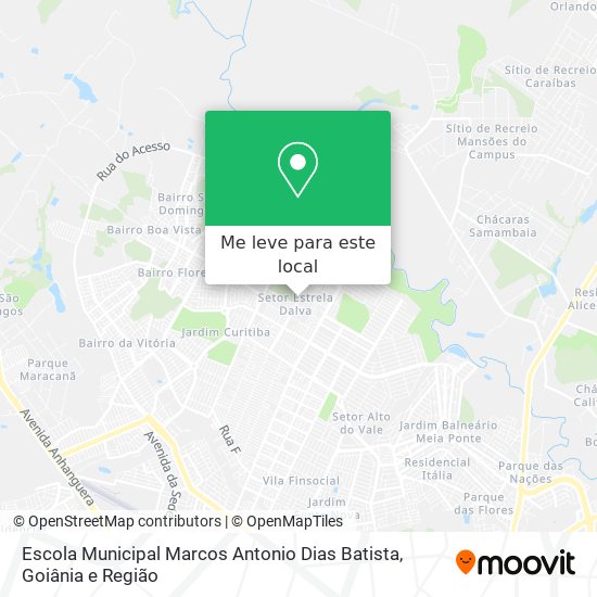Escola Municipal Marcos Antonio Dias Batista mapa