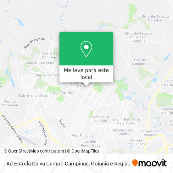 Ad Estrela Dalva Campo Campinas mapa
