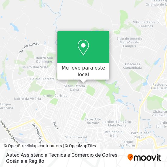Astec Assistencia Tecnica e Comercio de Cofres mapa