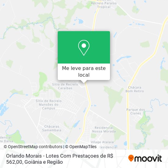 Orlando Morais - Lotes Com Prestaçoes de R$ 562,00 mapa