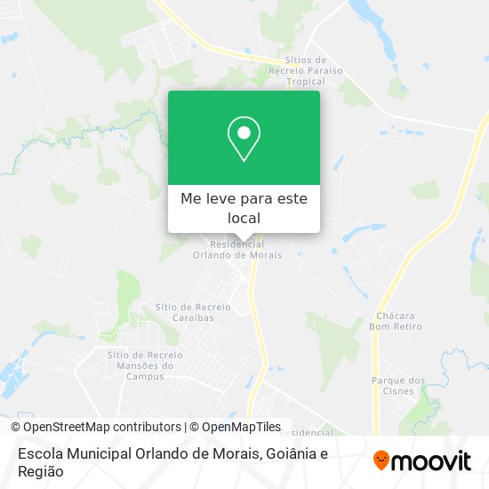 Escola Municipal Orlando de Morais mapa