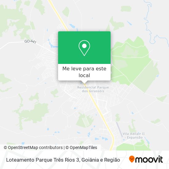 Loteamento Parque Três Rios 3 mapa
