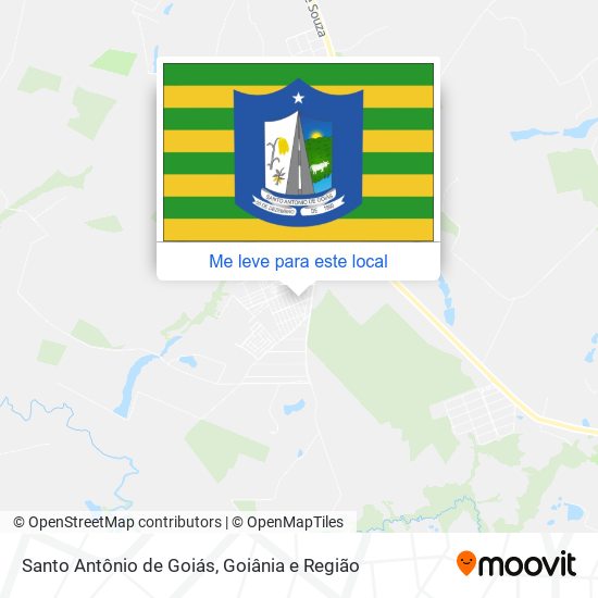 Santo Antônio de Goiás mapa