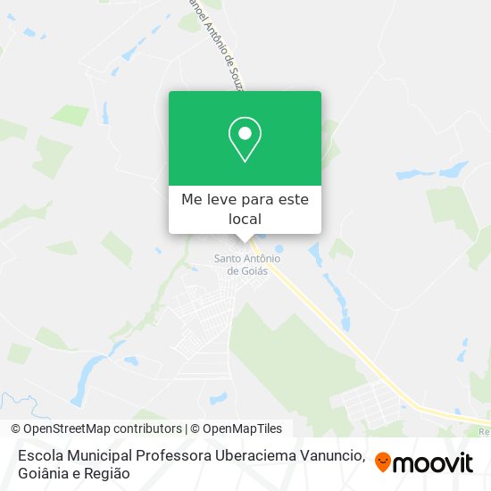Escola Municipal Professora Uberaciema Vanuncio mapa