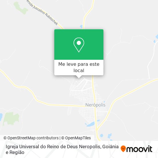 Igreja Universal do Reino de Deus Neropolis mapa