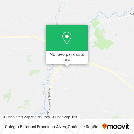 Colégio Estadual Francisco Alves mapa