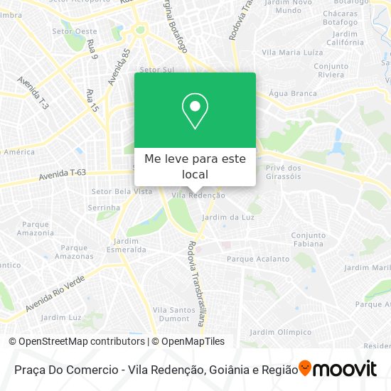 Praça Do Comercio - Vila Redenção mapa