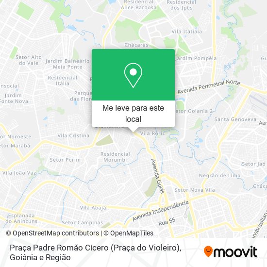 Praça Padre Romão Cícero (Praça do Violeiro) mapa