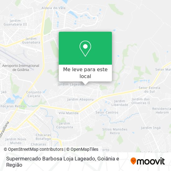 Supermercado Barbosa Loja Lageado mapa