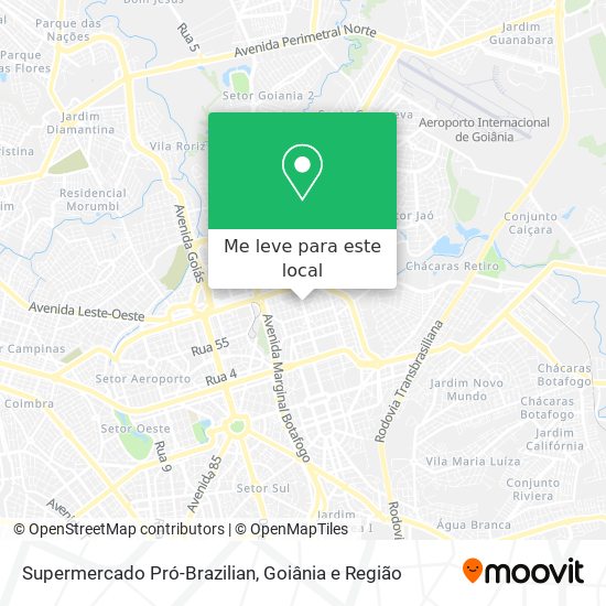 Supermercado Pró-Brazilian mapa