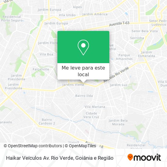 Haikar Veículos Av. Rio Verde mapa