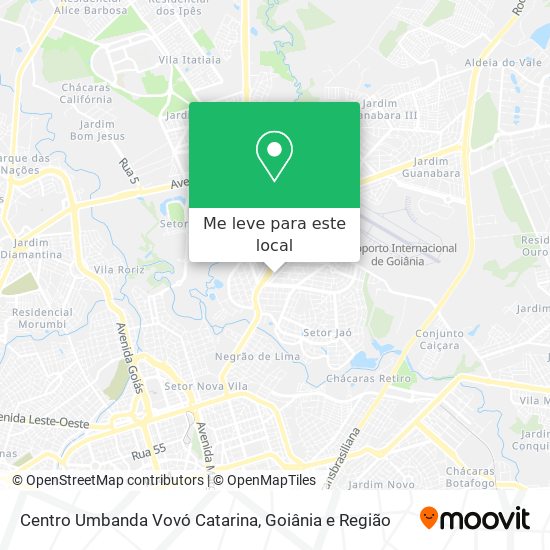 Centro Umbanda Vovó Catarina mapa