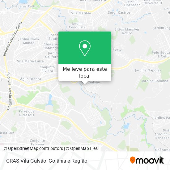 CRAS Vila Galvão mapa