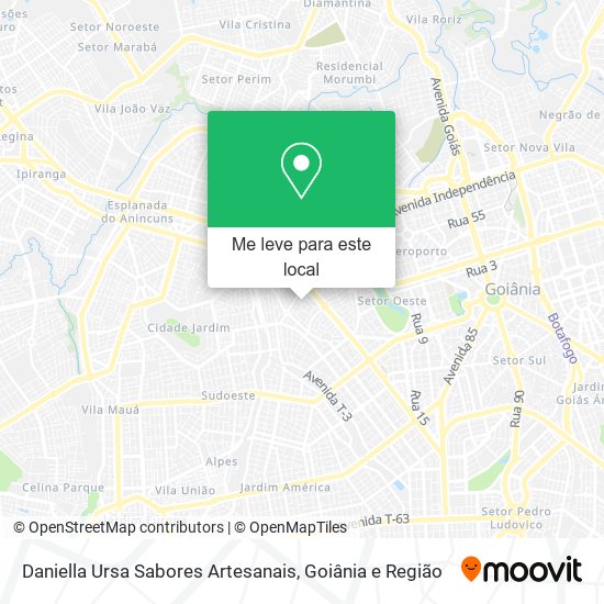 Daniella Ursa Sabores Artesanais mapa