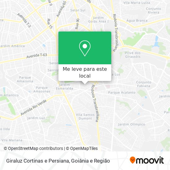 Giraluz Cortinas e Persiana mapa