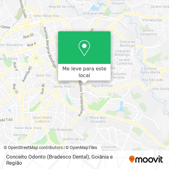 Conceito Odonto (Bradesco Dental) mapa