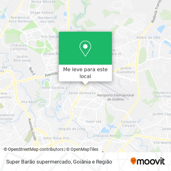 Super Barão supermercado mapa