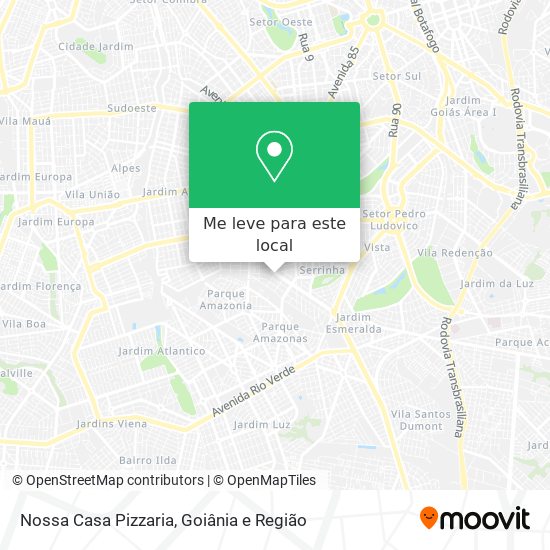 Nossa Casa Pizzaria mapa