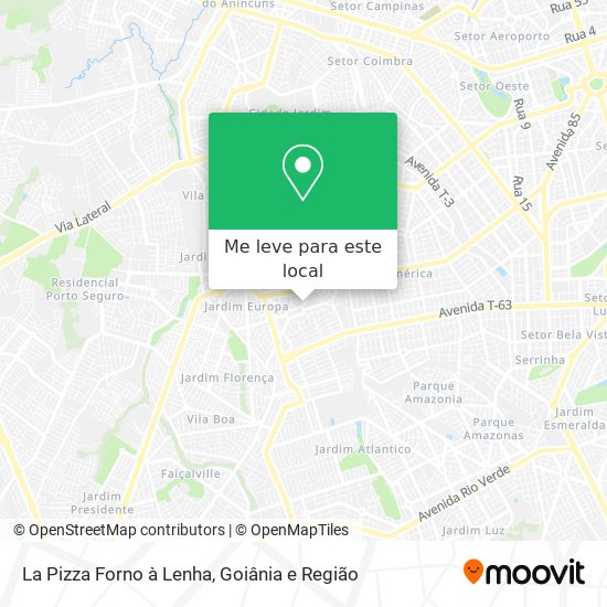 La Pizza Forno à Lenha mapa