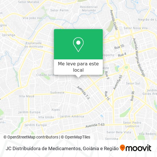 JC Distribuidora de Medicamentos mapa