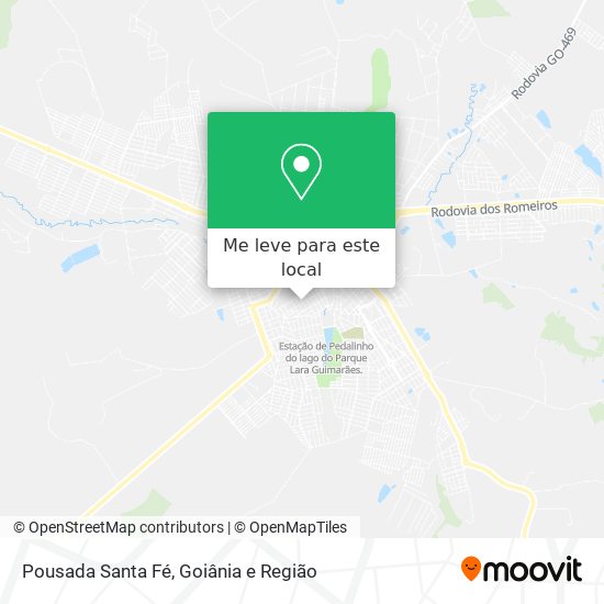 Pousada Santa Fé mapa