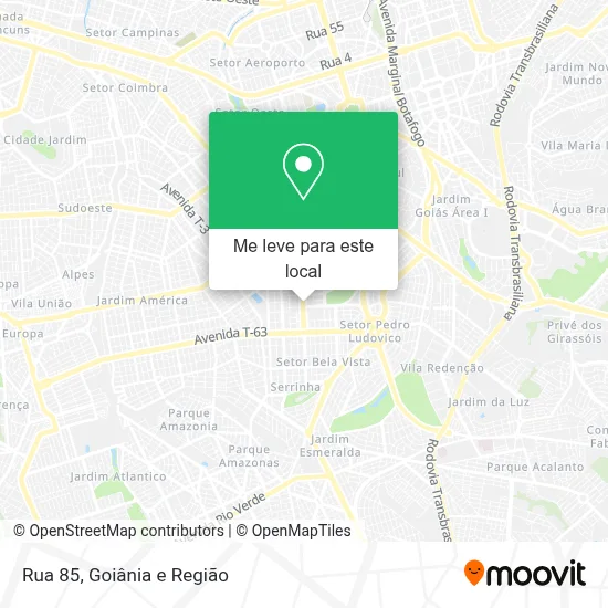 Rua 85 mapa