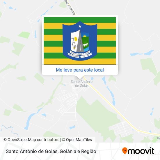 Santo Antônio de Goiás mapa