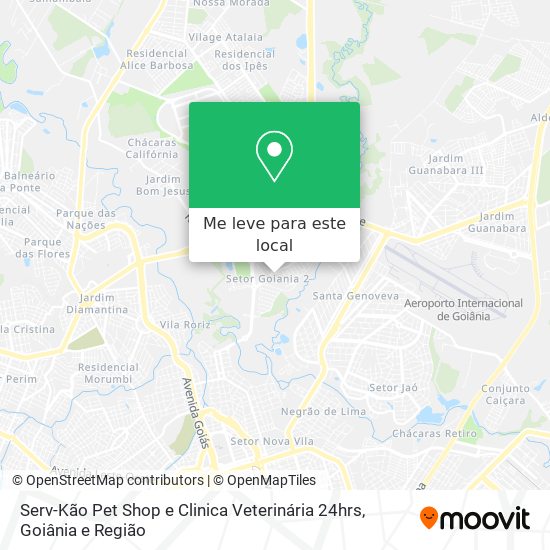 Serv-Kão Pet Shop e Clinica Veterinária 24hrs mapa