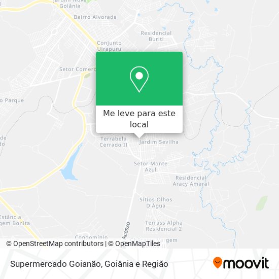 Supermercado Goianão mapa