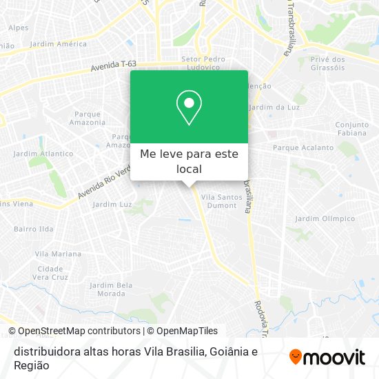 distribuidora altas horas Vila Brasilia mapa