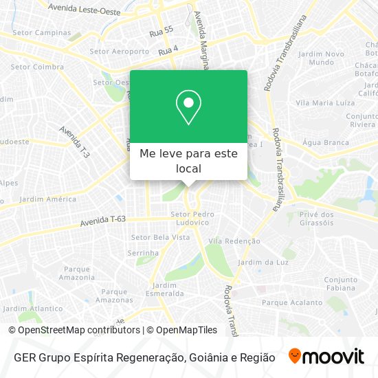 GER Grupo Espírita Regeneração mapa