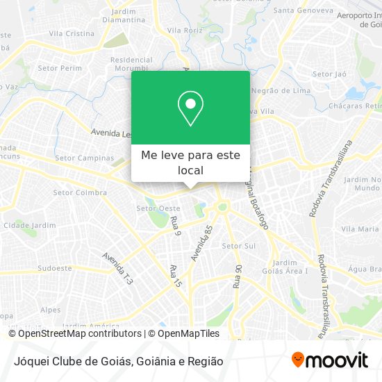 Jóquei Clube de Goiás mapa