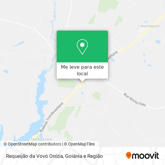 Requeijão da Vovó Onízia mapa