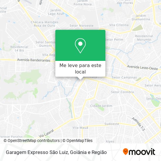 Garagem Expresso São Luiz mapa