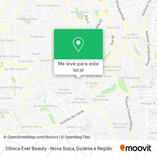 Clínica Ever Beauty - Nova Suíça mapa