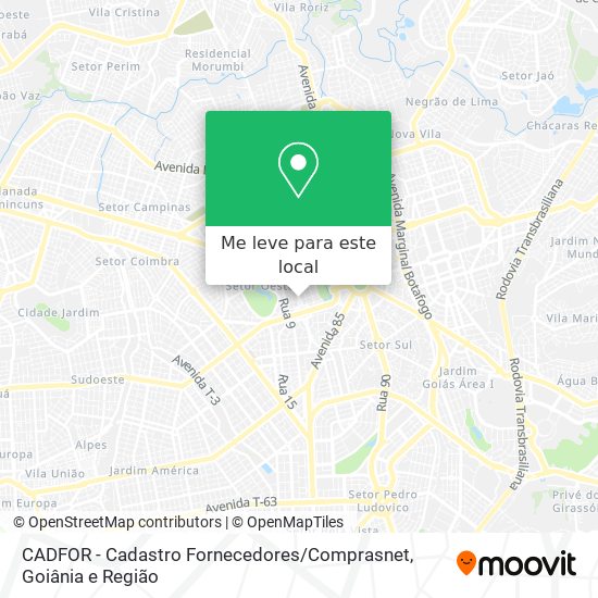 CADFOR - Cadastro Fornecedores / Comprasnet mapa