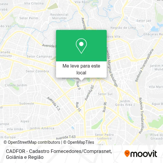 CADFOR - Cadastro Fornecedores / Comprasnet mapa