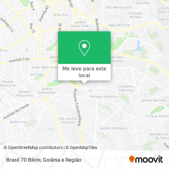 Brasil 70 Bikini mapa