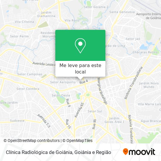 Clínica Radiológica de Goiânia mapa