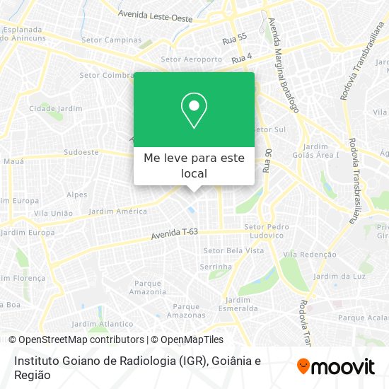 Instituto Goiano de Radiologia (IGR) mapa